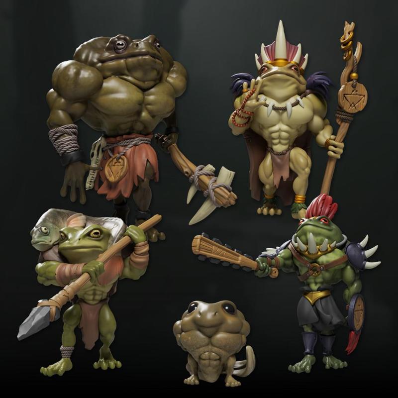 Tribal frogfolk pack