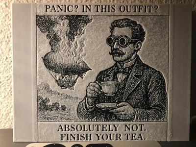 Finish Your Tea (Hueforge)   