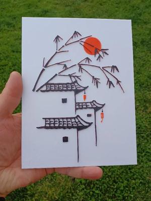 Japanese-style wall art   