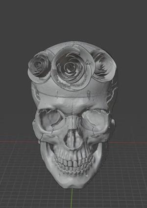flower skull   