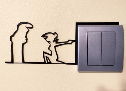 Funny Light Switch Gadget – La Linea Balum 54   