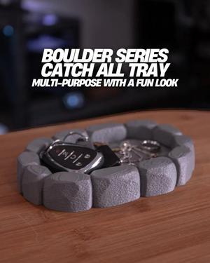 Boulder Series Catch-All Tray – Organic Rock-Style Organizer   