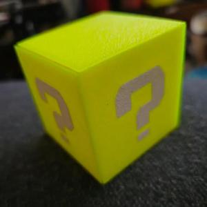 question block print in place   