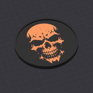 Coaster Skull - Evil looking