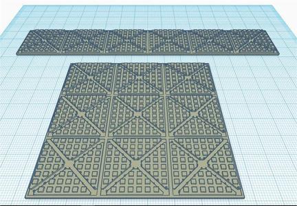 Wargame terrain foam/clay stamp for walls / floors