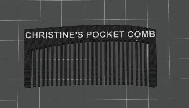 61mm pocket comb with 1mm teeth   