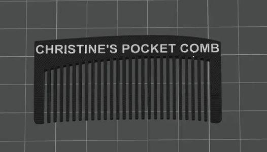 61mm pocket comb with 1mm teeth   