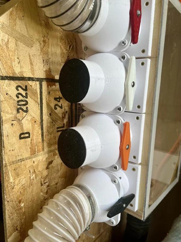 Plug for 63mm ball valve blast gate   