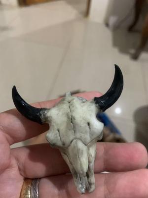 bull skull keychain