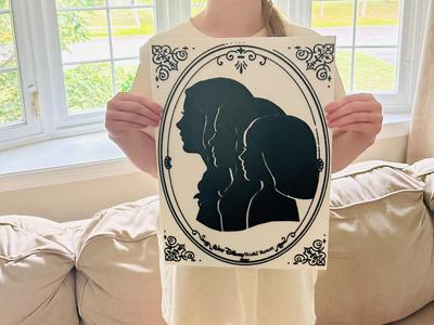 Disney Style Silhouette Frames