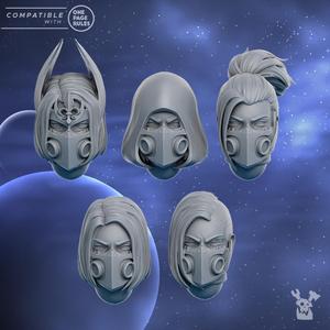 Silver Moon Daughters Heads Set