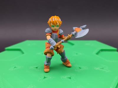 JRPG Warrior, Great Axe; Miniature