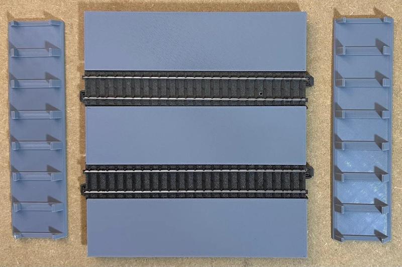 H0 scale - 35mm wide concrete slabs - Echelle H0 - Dalles béton 35mm de large   