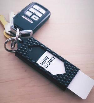 Moo Mini Business Card Keychain Holder