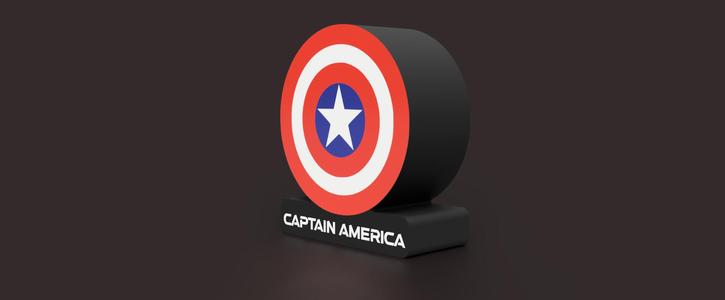 Captain america shield light box
