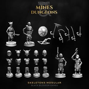 TT01M002 Skeleton Monsters (Modular) :: Black Blossom Games