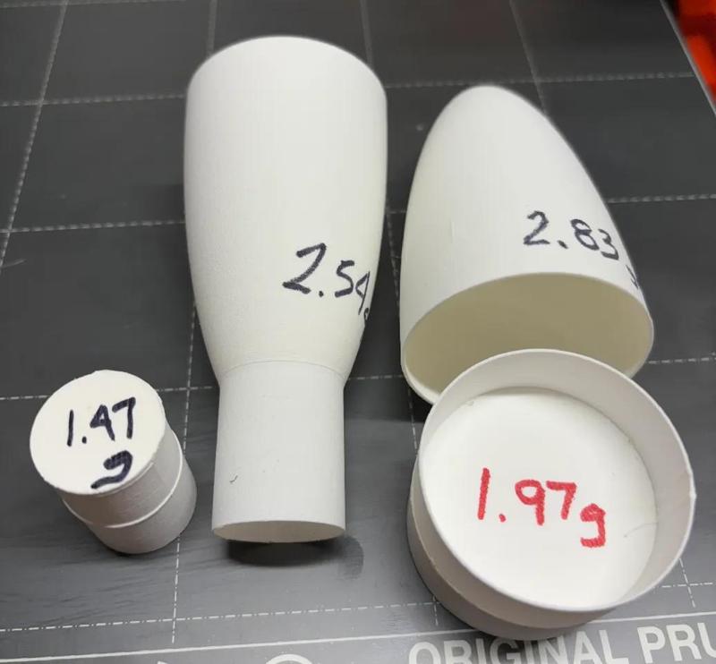 LW-PLA Dual Egg Capsule for Model Rocketry NRC Competition   