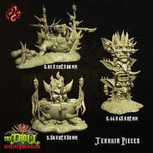 Goblin Usurper King's Camp Scenery Pieces