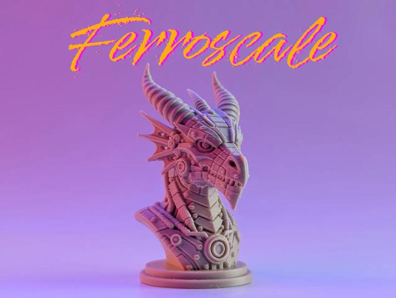 Ferroscale – Mecha Dragon Bust   