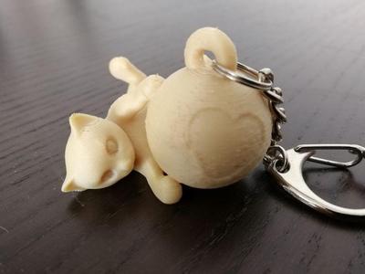 Pluto Cat Keychain