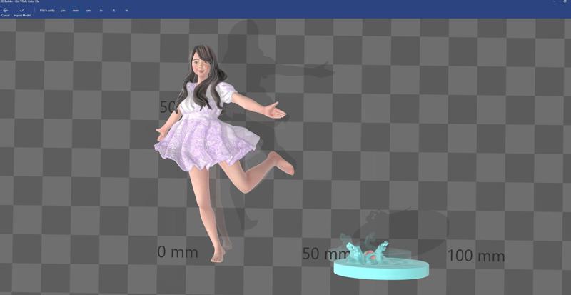 Music Box Dancing Girl -HD STL VRML color format included -Cute Female-3D PRINT MODEL