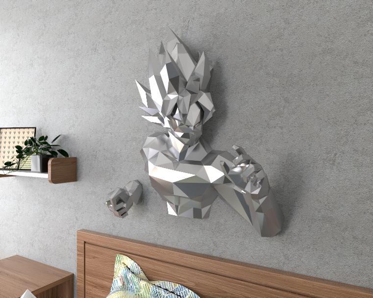 Goku Wall LowPoly