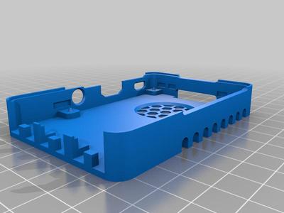 Ender 3 V2 - Raspberry Pi 3B case (with 30mm fan mount and v-slot rail)