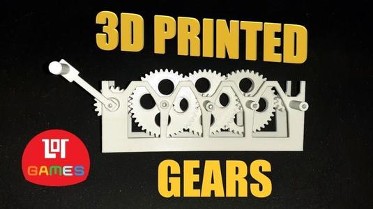 Compound Gear Train - Spur Gears Mechanism