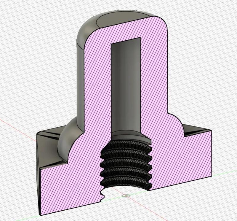 PTFE PC4-M6 fitting nut cover   