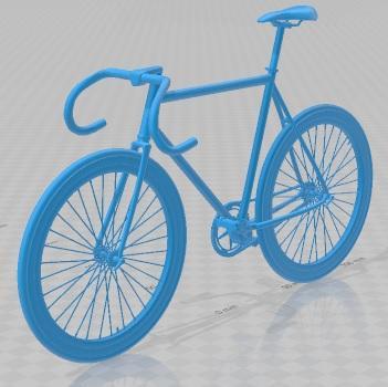 Fixed Gear Bianchi Printable Bicycle