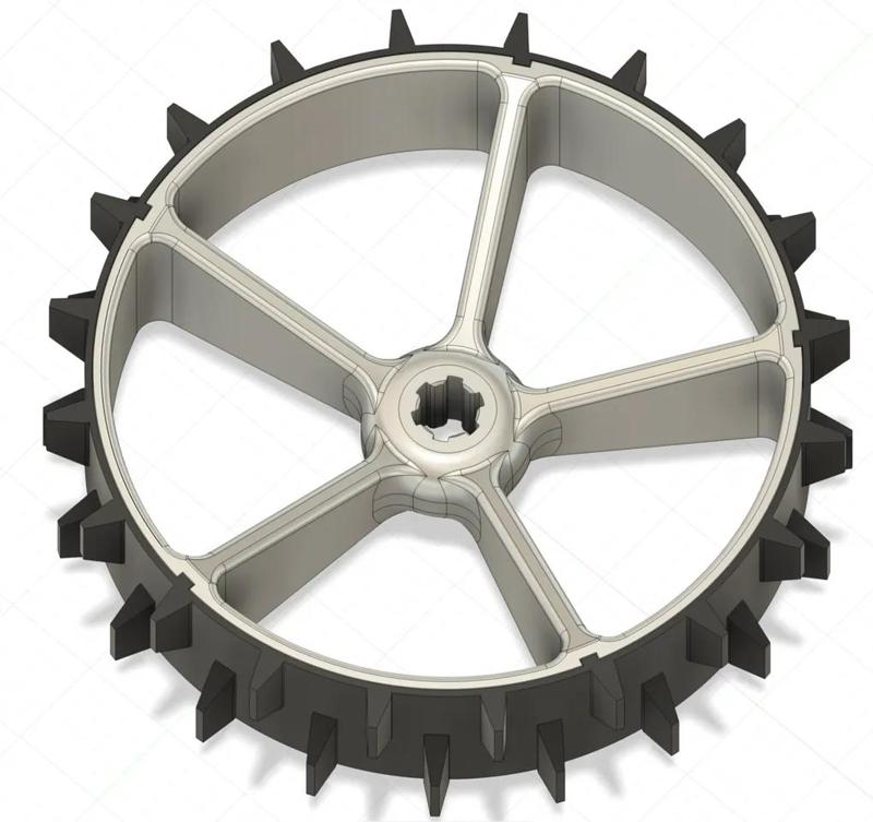 Robomow RC wheel and tire (and wheel spacer)   