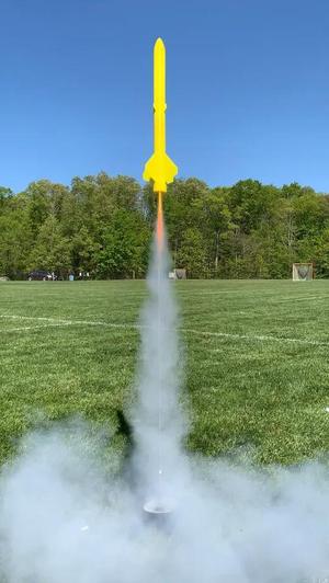 New Glenn Style Model Rocket   