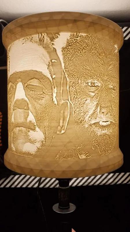 Universal Monsters Lithopane Lamp Shade   