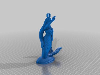 (3D Slash) mermaid-support-free-remix-robin3dverse