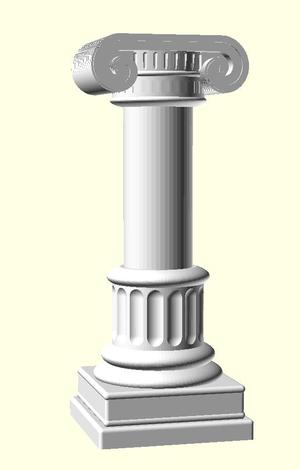 Model Pillar base and Top
