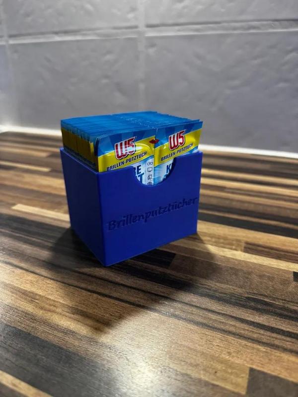 Brillenputztuch-Box / Glasses cleaning Wipe Box   