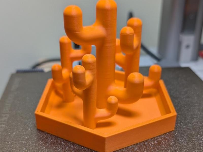 Jewelry stand - abstract cactus pot