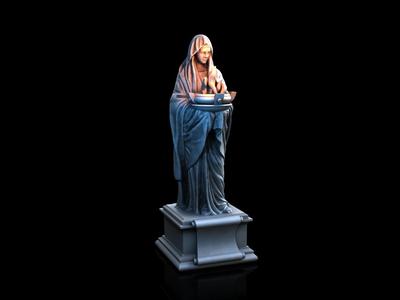 Statue Flame - Medieval Town Set
