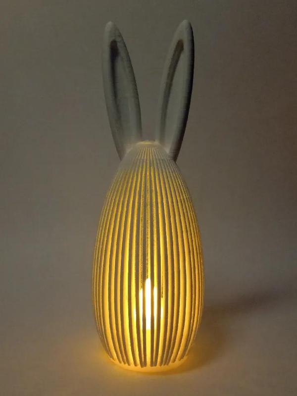 easter decoration with lamp   