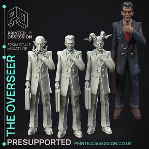 The Overseer - Boss Man - 3 models -  PRESUPPORTED - Illustrated and Stats - 32mm scale