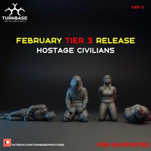 TurnBase Miniatures: Wargames - Hostage Civilians