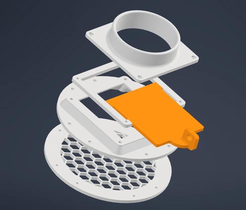 4in Duct Slider Cut and Screw   