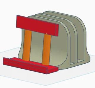 Laptop holder with a phone stand   