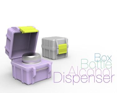 Box-Bottle Alcohol Dispenser
