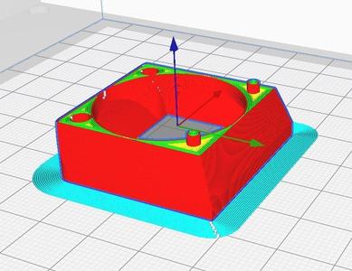 Qidi Xmax extruder shroud for improved airflow of stock 3010 fan
