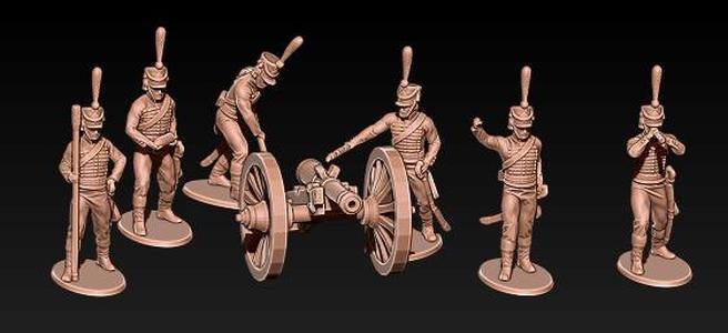 Napoleonic french horse artillery