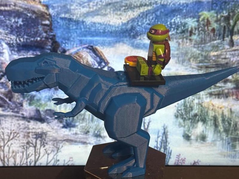 Lego compatible T-rex sculpture   