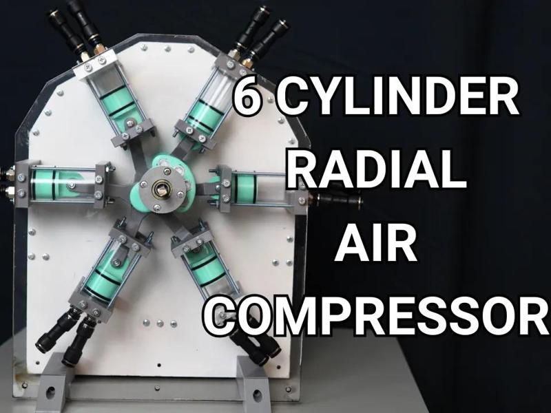6 Cylinder Radial Compressor (300+ psi)   