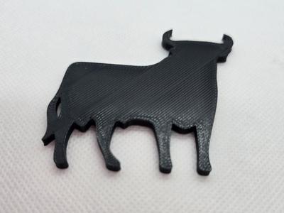 Bull Silhouette Nine-Minute Test Print