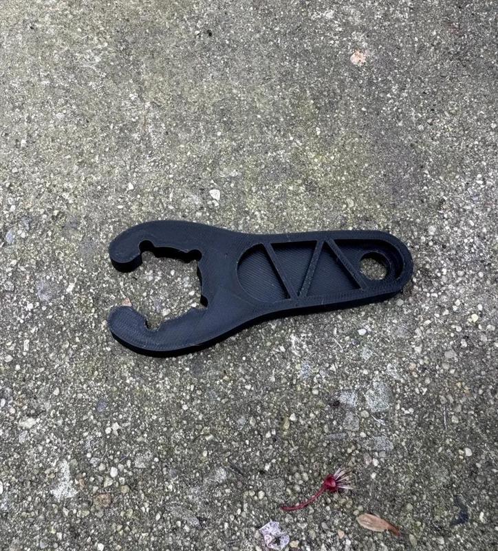 Propane gas bottle wrench   